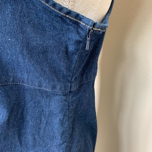 Calvin Klein Jeans Denim Halter Dress - Picture 4 of 6